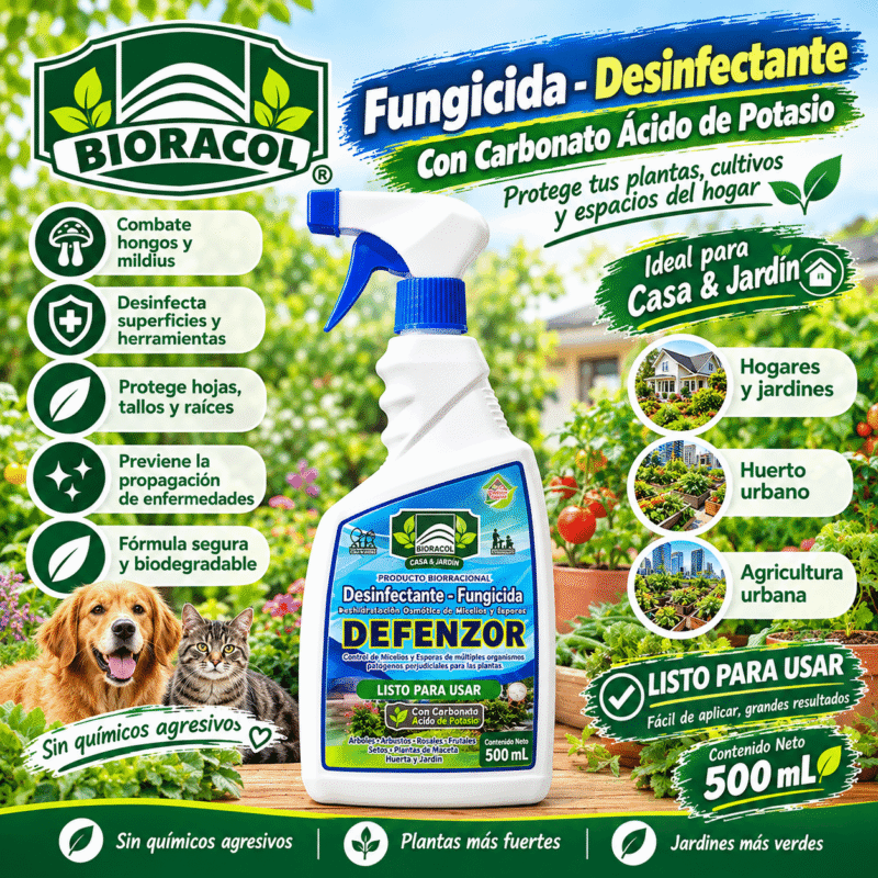 FUNGICIDA DESINFECTANTE LISTO PARA USAR X 500 mL