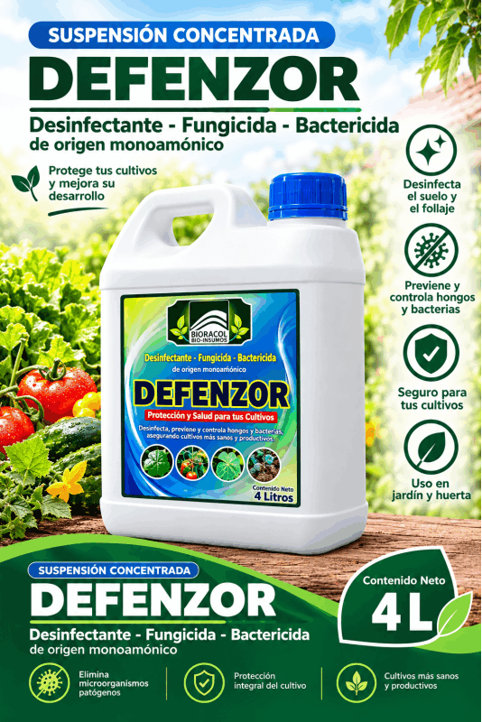 DEFENZOR - DESINFECTANTE FUNGICIDA X 4 Litros