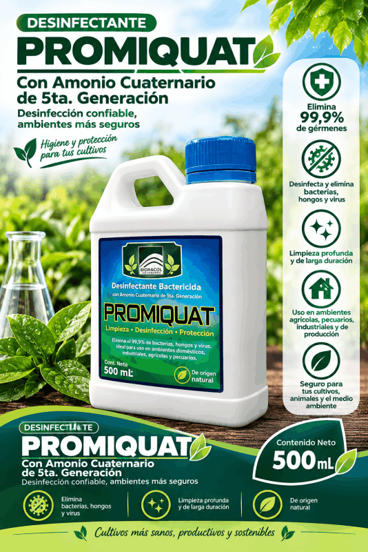 PROMIQUAT - DESINFECTANTE AMONIO QUATERNARIO X 500 mL