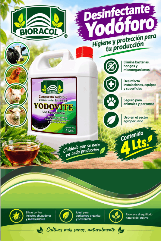 YODOVITE - DESINFECTANTE YODÓFORO X 4 Litros